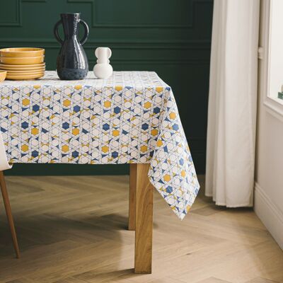 Cotton tablecloth - Chromatic Motif 2 SQUARE 150x150