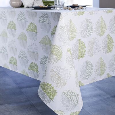 Tischdecke aus beschichteter Baumwolle - Angha Jade RECT 160x200