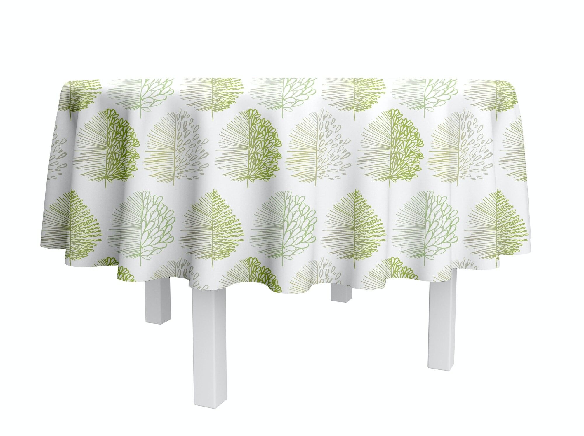 Tovaglia in cotone spalmato - Angha Jade ROUND 160