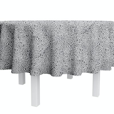 Coated cotton tablecloth - Bulle Gray ROUND 160