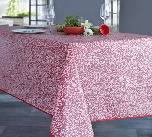 Nappe coton enduit - Bulle Rouge RECT 160x300