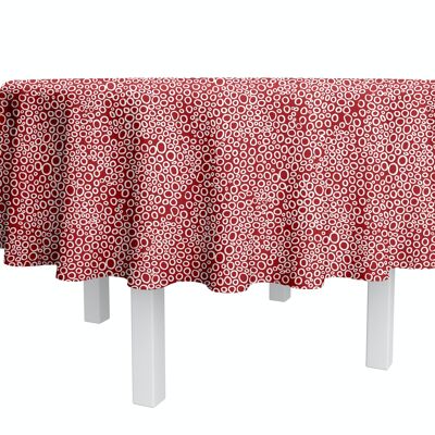 Tischdecke aus beschichteter Baumwolle - Bulle Rouge ROUND 160