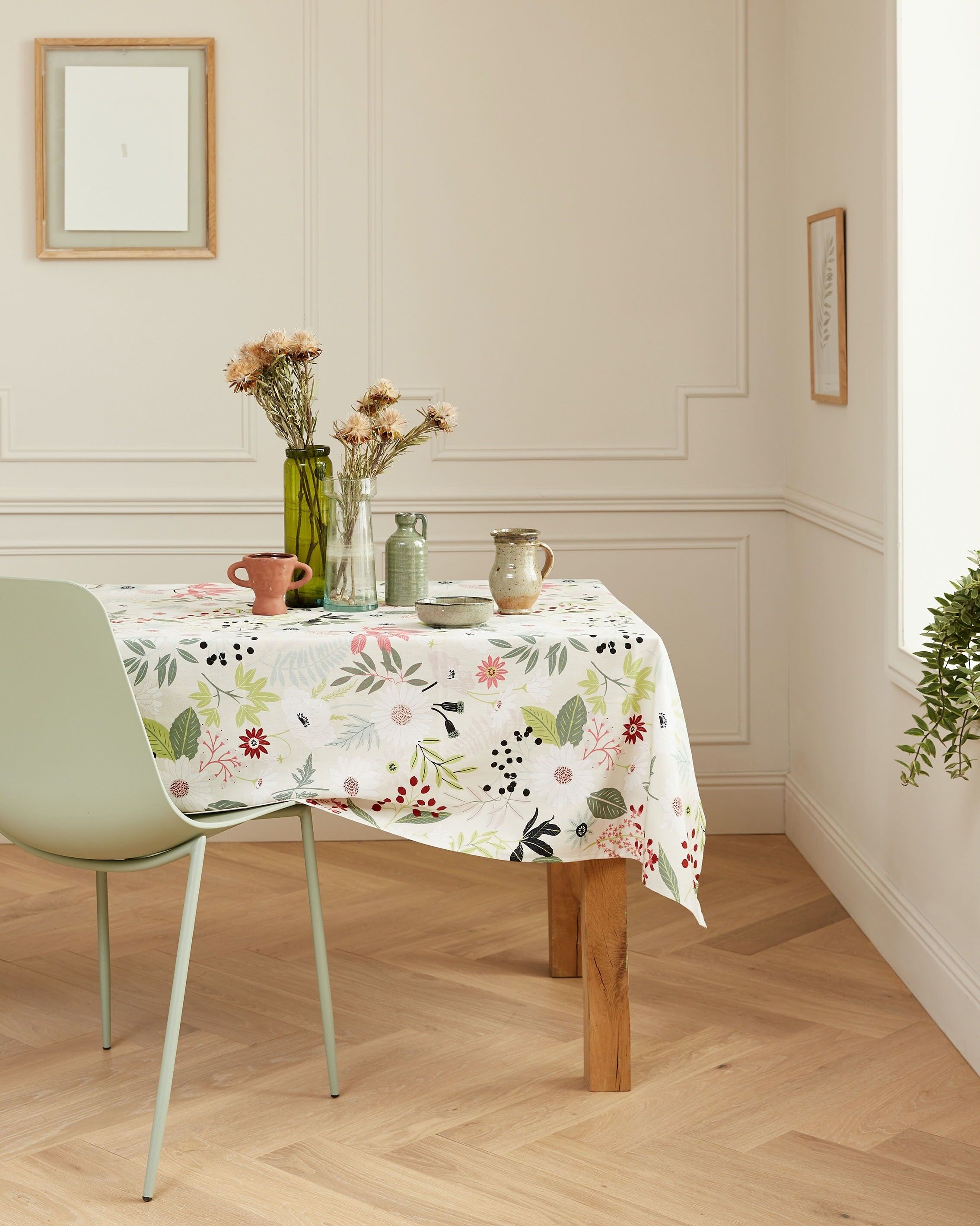 Tovaglia in cotone spalmato - Florilege Multicolor RECT 160x300