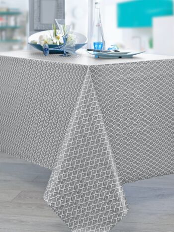 Nappe coton enduit - Gatsby Gris RECT 160x200