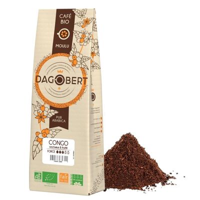 CAFES ARABICA CONGO ORGANIC AND FAIR FAIR GRAIN AND GROUND 250 - kilo bulk