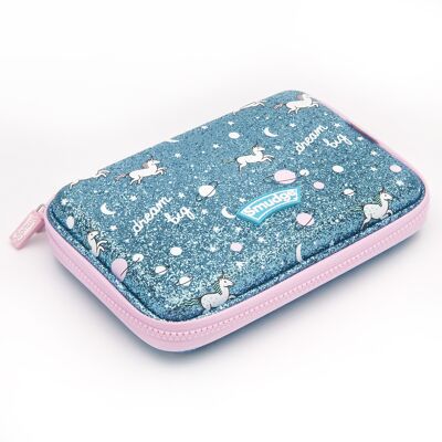 Over The Rainbow Glitter Unicorn Hardtop Pencil Case