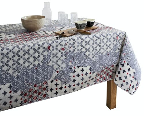 Nappe coton enduit - Montena Rouge RECT 160x250