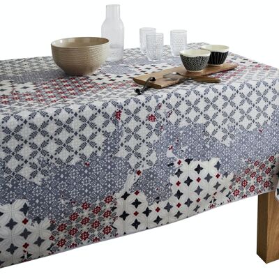 Tischdecke aus beschichteter Baumwolle - Montena Red RECT 160x200