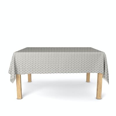 Tischdecke aus beschichteter Baumwolle - Ficelle-Struktur RECT 160x250