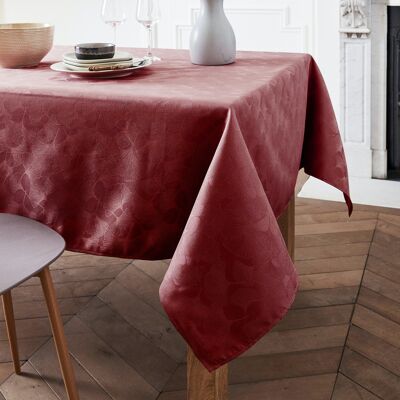 Nappe Damassé - Abanico Bordeaux OVALE 160x240