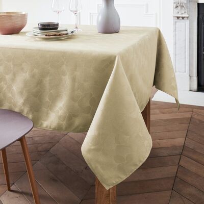 Damask Tablecloth - Abanico Ivory OVAL 160x240