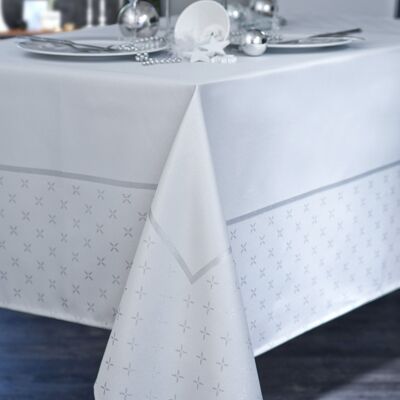 Nappe Damassé - Frandy Blanc RECT 145x250