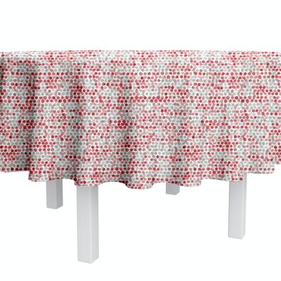 Coated cotton tablecloth - Red Pearl ROUND 160