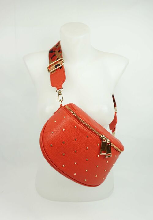 Sac banane en cuir Capri Orange