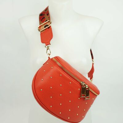 Capri leather belt bag Orange