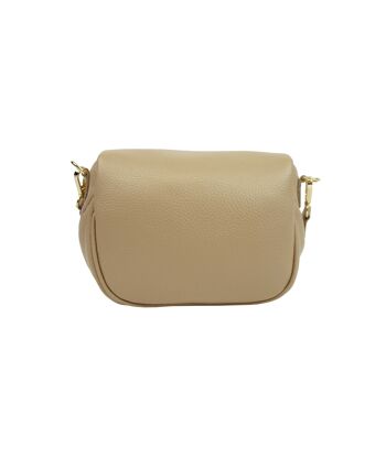 Sac banane en cuir Capri Taupe 7