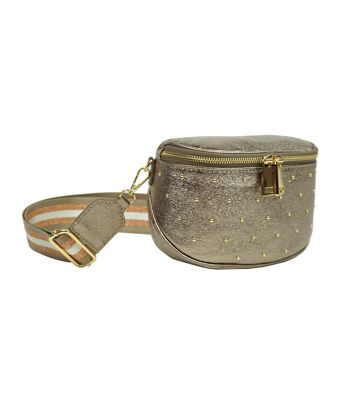 Sac banane en croûte de cuir Capri Bronze 3