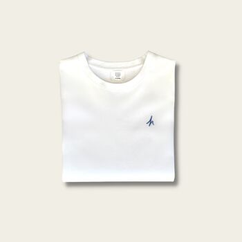 T-shirt Femme Blanc Logo Original Manches Longues 5