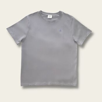 T-shirt Homme Gris Lave Logo Original 7