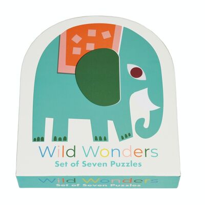 Set mit 7 Puzzles - Wild Wonders