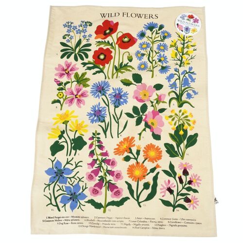 Tea towel - Wild Flowers