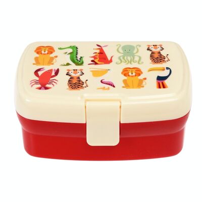 Lunch box con vassoio - Creature colorate