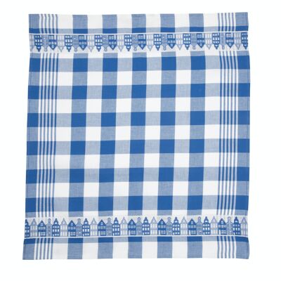 Houses Blue - Tea towel set - 6 pieces - Twentse Damask