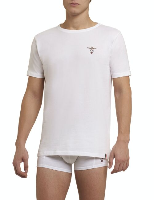 AERONAUTICA MILITARE  T-Shirt aus 95% Baumwolle; 5% Elasthan