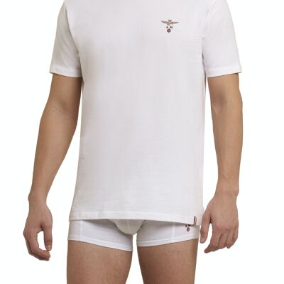 Camiseta AERONAUTICA MILITARE confeccionada en 95% algodón; 5% elastano