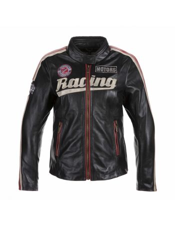 Blouson de moto en cuir véritable CALIFORNIA 1