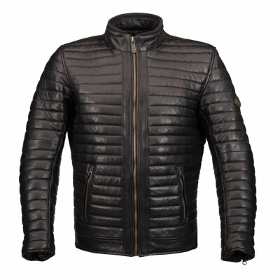 SPARK quilted leather jacket