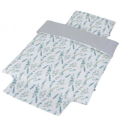 Made in France cotton baby bed set, Size 100 X 135 Cm, Eucalyptus