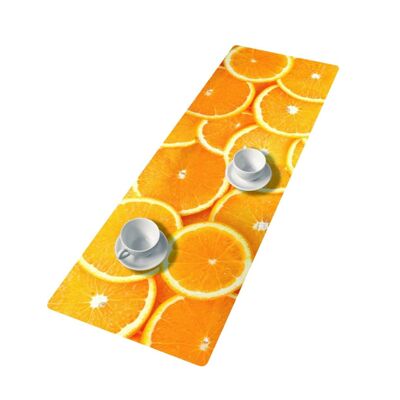 Oranges Table Runner In Felt Bertoni 33 x 95 cm.