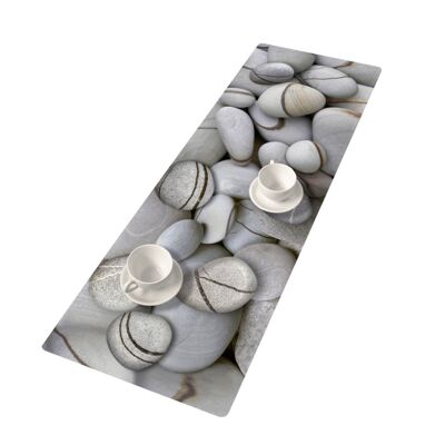 Stones Table Runner In Felt Bertoni 33 x 95 cm.