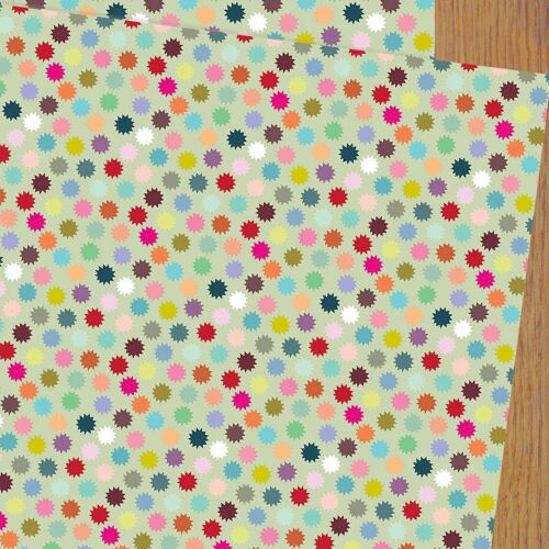 WP111 Scratchy Stars Wrapping Paper
