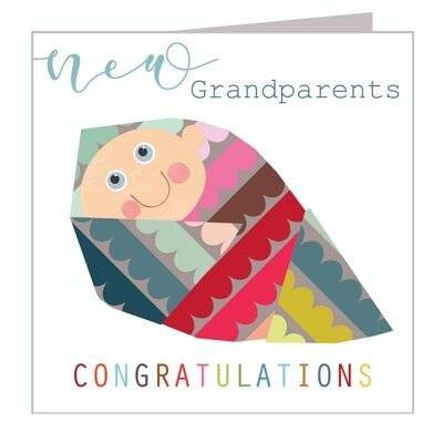 NB32 New Grandparents Baby Card