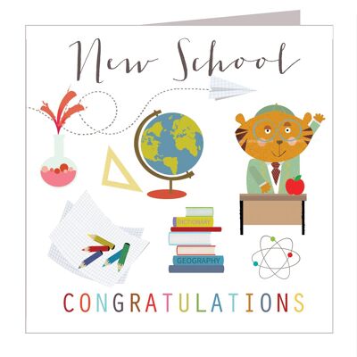 WO04 New School Congratulations Card