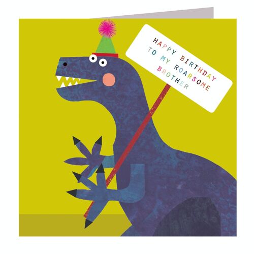 DB03 Roarsome Brother Birthday Card