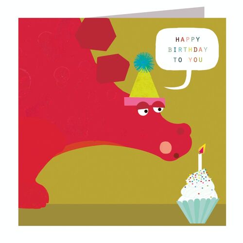 DB11 Stegosaurus  Happy Birthday Card
