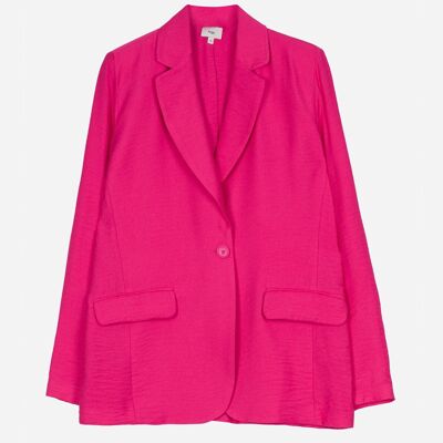 Veste tailleur unie ZYMA fushia