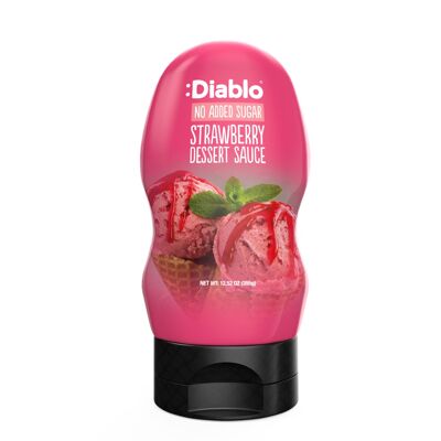 :Sauces dessert à la fraise sans sucre ajouté Diablo 290 ml