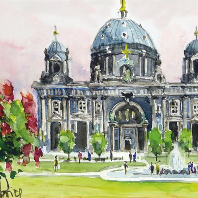 Tarjeta de felicitación de la Catedral de Berlín