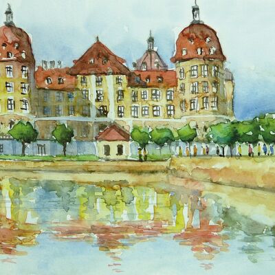 Grußkarte Moritzburg, Dresden