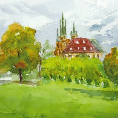 Erfurt Cathedral greeting card