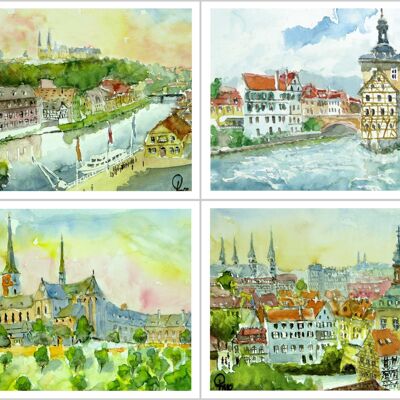 Greeting card set Bamberg