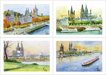 Set de cartes de voeux Cologne