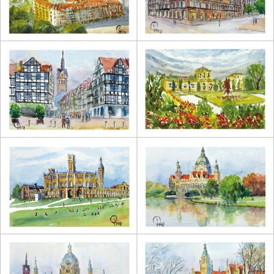 Greeting card set Hanover