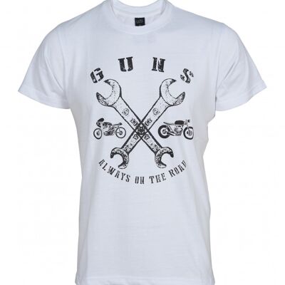 Baumwoll-T-Shirt SPEED- WEISS