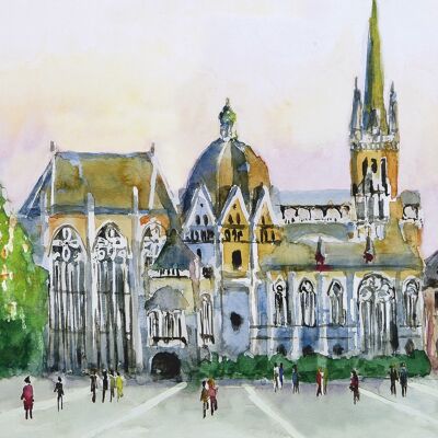 Aachen Cathedral greeting card