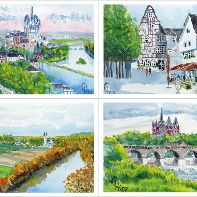 Greeting card set Limburg an der Lahn